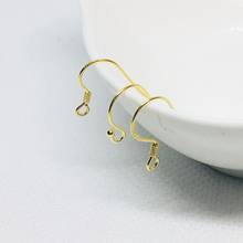 1Pair S925 Pure Silver Ear Hook Package 18 K Gold Color Preserving Earrings Accessories Diy Manual Earrings Ear Clip Material 2024 - buy cheap
