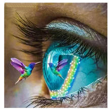 Diamond Painting Full Square/Round Drill Eye hummingbird pattern 5D Daimond Embroidery Cross Stitch Kit Mosai Diamond Embroidery 2024 - buy cheap