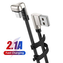 Cabo usb tipo c de liga de zinco, carregamento rápido de 180 graus, para samsung s8 s9 note 9 8 xiaomi mi8 2024 - compre barato