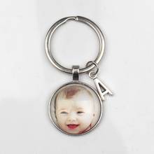 Personalizeds Photo Pendants ABC Custom Keychain Photo Baby Child Mom Dad Grandparent Loved One for Family Member Gift wholesale 2024 - buy cheap