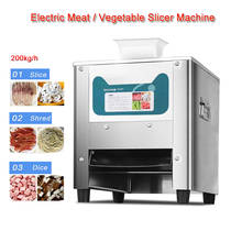 Electric Meat Vegetable Cutting Grinder Meat Slicer Machine Automatic Slicer Meat Slicing Machine for Restaurant/Household 2024 - buy cheap