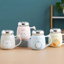 Creative Cartoon Penguin Mug Cute Pet Coffee Cups Animal Embossed Ceramic Mugs Breakfast Milk Cups Student Drinking Gift 2024 - buy cheap