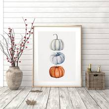 Cuadros modernos de calabaza para pared, pintura en lienzo, decoración del hogar, póster de estilo nórdico para sala de estar y dormitorio 2024 - compra barato