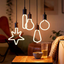 Ретро светодиодный Эдисон лампы 220V 230V E27 светодиодный мягкая нить светильник лампа для дома лампа ампулы можно использовать энергосберегающую лампу или светодиодную лампочку) праздничный светильник ing Декор 2024 - купить недорого