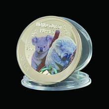 2014 cachorros del mundo, patrón de Koala, moneda de plata de Elizabeth II para regalo de colección 2024 - compra barato