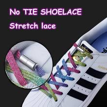 New Elastic Locking Shoelaces Flats No Tie Shoelace Candy colors Sneakers Locking Shoe laces Kids Adult Women Men Shoes lace 2024 - buy cheap