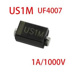 100 peças diodo retificador us1m her107 of4007 1a 1000v sma 2024 - compre barato