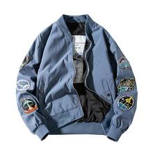 Mens Bomber Jackets New Streetwear Flight Pilot Jacket A106 2024 - buy cheap