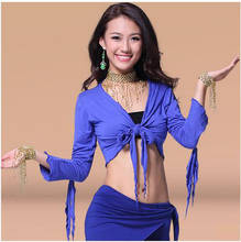 New Arrival Cotton Belly Dance Top Momen Long Sleeves Belly Dance Body Tops Sexy Top 9colors 2024 - buy cheap