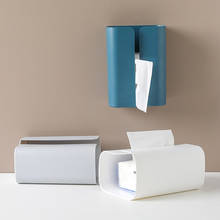 Caixa de armazenamento de papel toalha, suporte de parede para banheiro, caixa de armazenamento multifuncional para cozinha, rack de papel toalha 2024 - compre barato