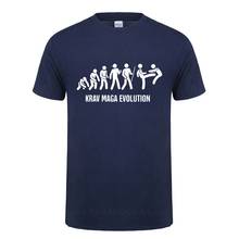 Krav Maga Israeli Martial Arts Evolution T-Shirt Perfect Gift Funny Birthday Present For Men Faddish Vaporwave Cotton T Shirts 2024 - buy cheap