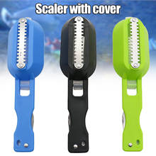 Hot Fishing Scales Brush Fish Cutter 2-in-1 Fish Skin Remover Stainless Steel Home Kitchen Cleaning Tools Knife Cleaning Scraper 2024 - buy cheap