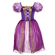 Belle/платье для девочек-принцесс; Костюм Рапунцель; Детские Вечерние платья на День рождения; Рождественское платье для девочек; Детский костюм на Хэллоуин; Vestidos 2024 - купить недорого