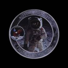 Apollo 11 Moon Landing-moneda conmemorativa de regalo, 50 ° aniversario, novedad de 2019 2024 - compra barato