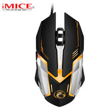 iMice V6 Adjustable 2400DPI Optical Wired Gaming Mouse Optical 6Buttons Gamer Cable Computer Mouse Mice For Laptop PC Desktop 2024 - купить недорого