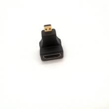 50pcs HDMI Female to Micro HDMI Male 90 Degree Angle Up HDMI Adapter Connector Extender HDMI Converter 2024 - buy cheap