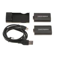 2 X 2800mAh Rechargeable Battery Pack+USB Cable+Charger For Micro Xbox One 2024 - buy cheap