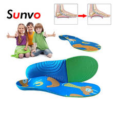 EVA детские ортопедические стельки для плоскостопия Арка поддерживающие стельки для обуви детские ортопедические стельки для ухода за ногами обувь Подушка 2024 - купить недорого