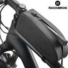 ROCKBROS-bolsa para bicicleta de montaña, resistente al agua, para marco de tubo frontal superior, de gran capacidad, accesorios para bicicleta de carretera 2024 - compra barato