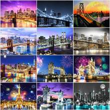 5D Diamond Painting City Landscape Kit Bridge Night Scenery Home Decor Full Square/Round Diamond Embroidery Mosaic Cross Stitch 2024 - buy cheap