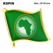 Значки нагрудные знаки Броши с флагом Африканского союза 2024 - купить недорого