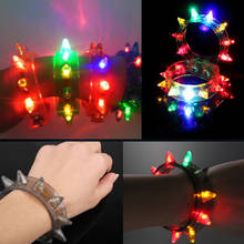 Glow Funny Flash Bracelet Fluorescent Color Changing For Party LED Eight Lamp C66 2024 - buy cheap