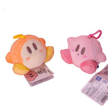 Takara Tomy Kawaii Специальный розовый оранжевый Kirby звезда Приключения Игра животное кулон Мягкие плюшевые брелоки куклы детские игрушки 2024 - купить недорого