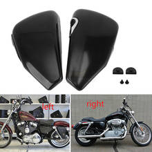 Motorcycle Left Right Side Battery Cover Fairing Guard For Harley Sportster XL883 XL1200 48 2004-2013 12 11 10 09 08 07 06 05 2024 - buy cheap