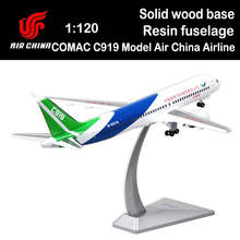 32CM 1:120 COMAC C919 Model Air China Airlines W Base Landing Gear Metal Alloy Aircraft Plane Airliner Toy Adult Gift Decoration 2024 - buy cheap