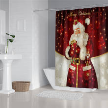 3 Size Christmas Santa Claus Shower Curtain Bathroom Waterproof Polyester Shower Curtain  Printing Curtains for bathroom shower 2024 - buy cheap