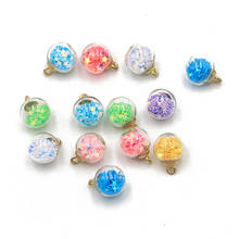 20pcs 8 color 16mm transparent glass ball pendant and bracelet necklace jewelry accessories box DIY earrings 2024 - buy cheap