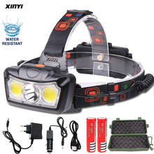 30000LM LED Headlamp T6+2*COB LED Headlight Head Lamp Flashlight Torch Lanterna head light Use 2*18650 batteryDropshipping 2024 - buy cheap