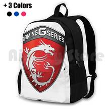 Msi Gaming Logo Outdoor Hiking Backpack Waterproof Camping Travel Msi Logo Gaming Games Computer 2024 - buy cheap