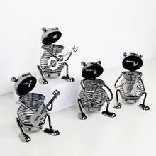 Figuras de animales de hierro modernas simples, adornos de Metal para el hogar, manualidades de decoración de escritorio, regalos creativos en miniatura 2024 - compra barato