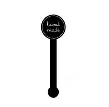 100pcs Big Size Long Black Hand Made Seal Sticker Cake Baking Gift Point Sticker For Favor Bag Candy Box Decor Party Supplies 2024 - buy cheap