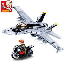 Bloques de construcción militares para niños, A-18E de combate de la Fuerza Aérea F/AH-1Z, avión VIPER, arma, aviación, juguetes educativos 2024 - compra barato