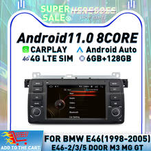 Carplay 7" Android 10.0 Car DVD Player Navigation 4G LTE Wifi BT Multimedia Stereo GPS Radio For BMW E46 M3 318/320/325/330/335 2024 - buy cheap