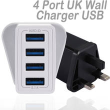 HIPERDEAL UK Wall Charger USB Adapter 4 Muti Port 5.1A Fast Charging Station Power Charge Block Plug Aug2 2024 - buy cheap