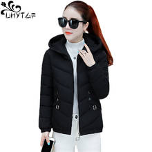 UHYTGF Jacket Women Winter Fashion Warm Short Plus size Female Down cotton Coat Korean M-XXLLarge size Hooded cotton Parka X555 2024 - buy cheap