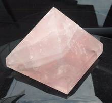 6cm Natural Rose Crystal Gemstone Quartz Pyramid 2024 - buy cheap