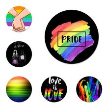 Lesbian LGBT Rainbow Badge Brooch Pin Accessories For Clothes Backpack Decoration gift 2024 - buy cheap