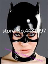 Латексная маска, резиновый капюшон унисекс, маска для косплея животных с антенной, резиновая Фетиш-маска для косплея, Женская индивидуальная 2024 - купить недорого
