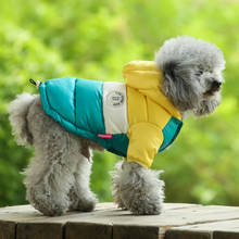 Casaco de inverno para cães com capuz, blusa leve para pelo de cachorro com duas pernas manteau buldog 2024 - compre barato