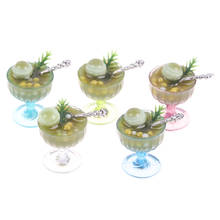 New Arrival 1:12 Dollhouse Miniatures Mini Matcha Desserts Drink Model Scene Accessories Cups Kitchen Toys 2024 - buy cheap