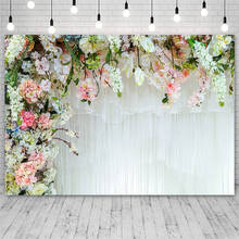 Фотофон Avezano с изображением цветов, весенних занавесок для фотостудии 2024 - купить недорого