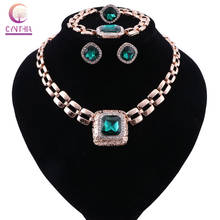 CYNTHIA Wedding Jewelry Sets For Brides Dubai Jewelry Sets Gold Color Turkish Jewelry For Women Necklace Earrings Set 2024 - buy cheap