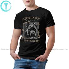 Amstaff T Shirt American Staffordshire Terrier T-Shirt Men Cotton Tee Shirt Cute Graphic Short Sleeves Tshirt 2024 - buy cheap