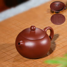 on big sales ball shaped infuser holes marked tea pot real yixing zisha dahongpao clay 150ml Chinese kungfu pot of tea 2024 - buy cheap