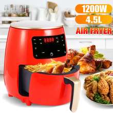 4.5L 1200W Air Fryer Oil free Health Fryer Cooker Home Multifunction Smart Touch LCD Air Fryer Deep Airfryer Pizza Fries Machine 2024 - buy cheap