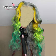 Preferred-Peluca de cabello humano con encaje frontal para mujer, postizo de encaje frontal 13x6, transparente, Remy brasileño 2024 - compra barato